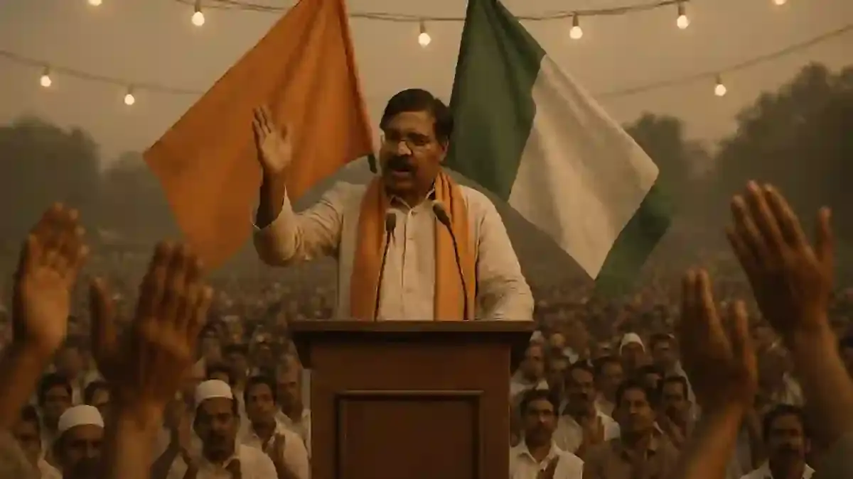 The exact moment, frame by frame, that the podium banner was quietly swapped.
